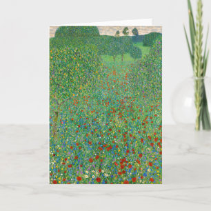 Carte Gustav Klimt - Champ de pavot