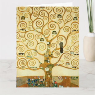 Carte Gustav Klimt L'Arbre De Vie Art Nouveau Vintage