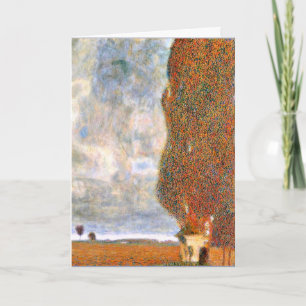 Carte Gustav Klimt - Le grand peuplier