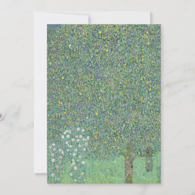 Carte Gustav Klimt - Rosiers sous les arbres (Devant)