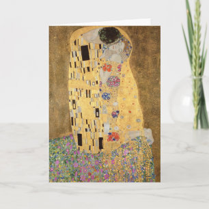 Carte Gustav Klimt   The Kiss, 1907-08