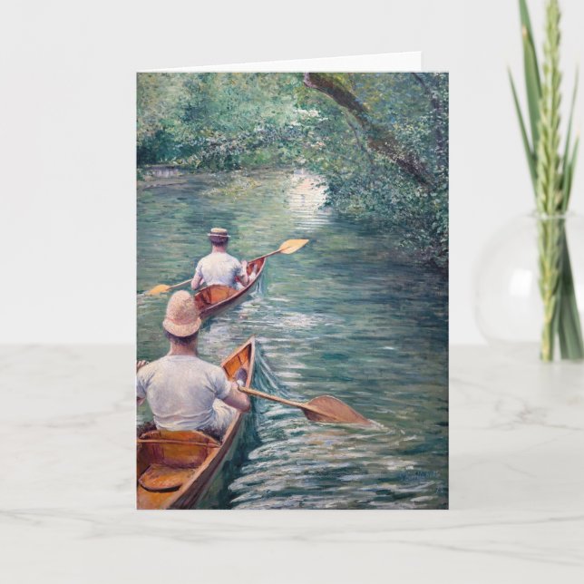 Carte Gustave Caillebotte - Canoës sur l'Yerres (Devant)