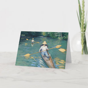 Carte Gustave Caillebotte - Skiffs on the Yerres