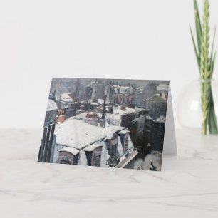 Carte Gustave Caillebotte - Toits sous la neige