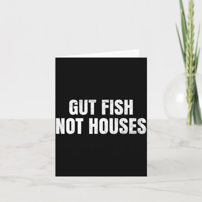 Carte Gut Fish, Not Houses Coastal Conservation  (Devant)
