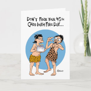 Carte Guy Funny 45e anniversaire