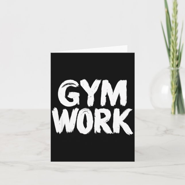 Carte Gym Work Bodybuilding Fitness Workout  (Devant)