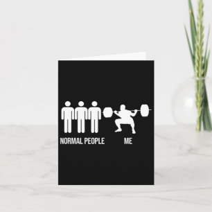 Carte Gymnase Amusant Fitness Bodybuilding Sports Weig