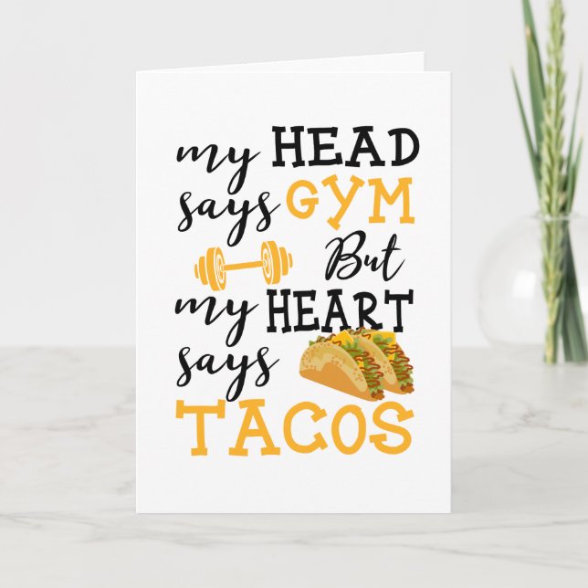 Carte Gymnase contre des tacos - séance d'entraînement (Devant)