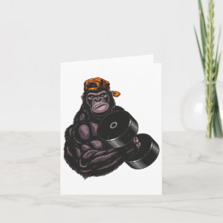 Carte Gymnase De Fitness Gorilla Dumbbell Pour Lover Bod