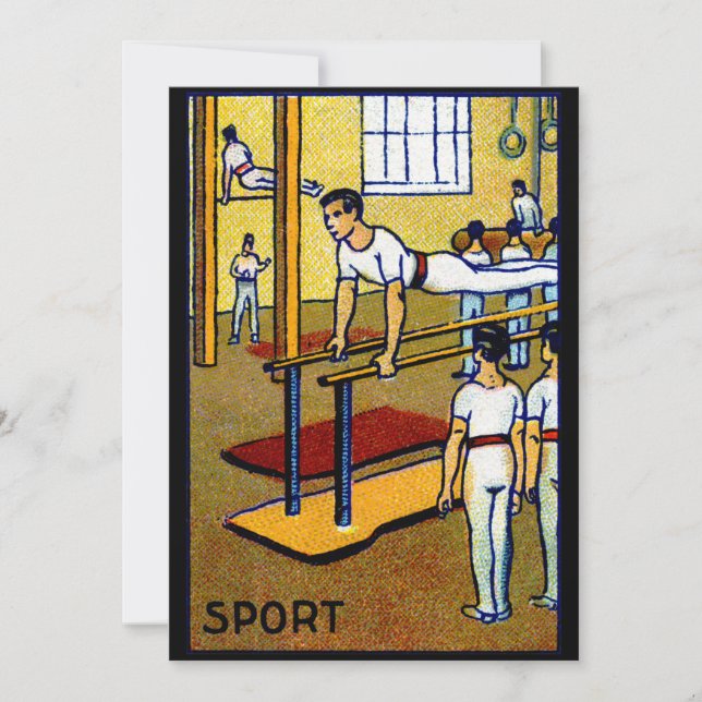 Carte Gymnastique masculine 1910 (Devant)