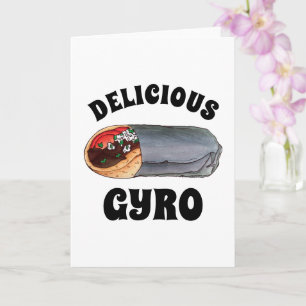 Carte Gyro Gita Viande Sandwich Méditerranéen