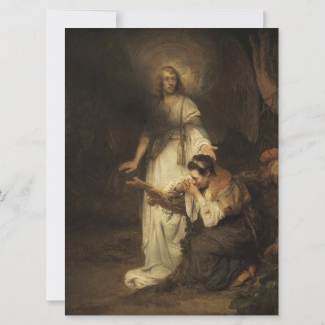 Carte Hagar et l'Ange (par Carel Fabritius) (Devant)