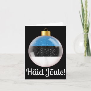 Carte Haid Joule Joyeux Noël Estonien Häid Jõule