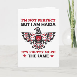 Carte Haida Eagle Haida Nation Native Pride Idées cadeau