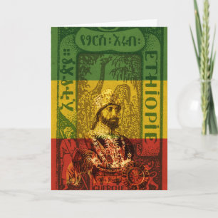 Carte Haile Selassie Greeting Card