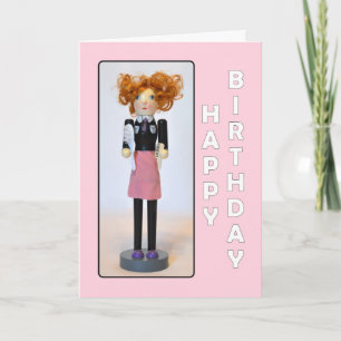 Carte Hair Stylist Nutcracker Joyeux Anniversaire