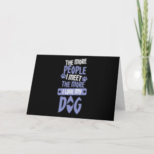 Carte Hais les gens, chers chiens
