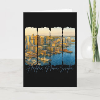 Carte Halifax Nova Scotia Travel Trip Brushstroke Halifa