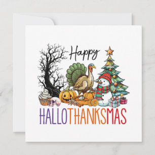 Carte Hallothanksmas Clipart