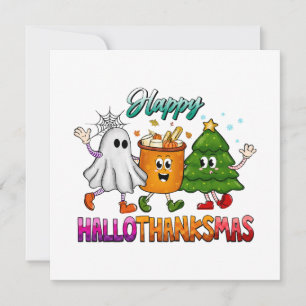 Carte Hallothanksmas heureux