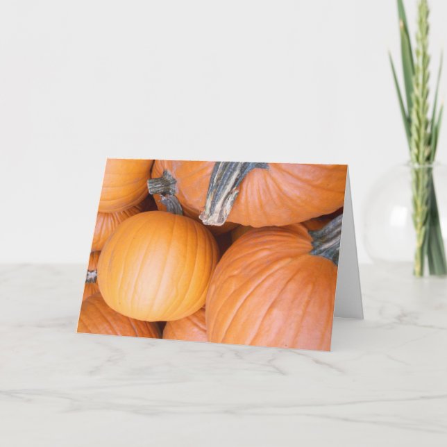 Carte Hallowe’en "Citrouilles" (Devant)