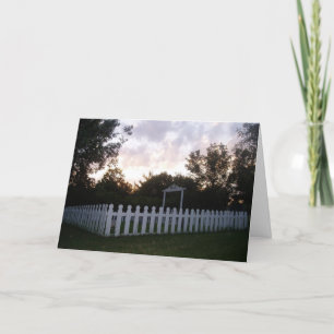 Carte Hallowe’en "Haunted Cemetery at Sunset"