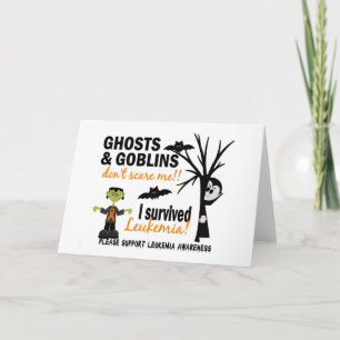 Carte Halloween 1 survivant de leucémie