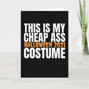 Carte Halloween 2021 - Drôle costume Halloween