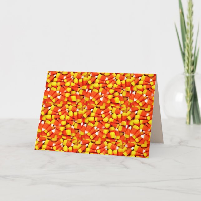 CARTE HALLOWEEN 3 D CANDY CORN (Devant)