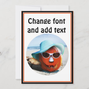 Carte Halloween À La Plage