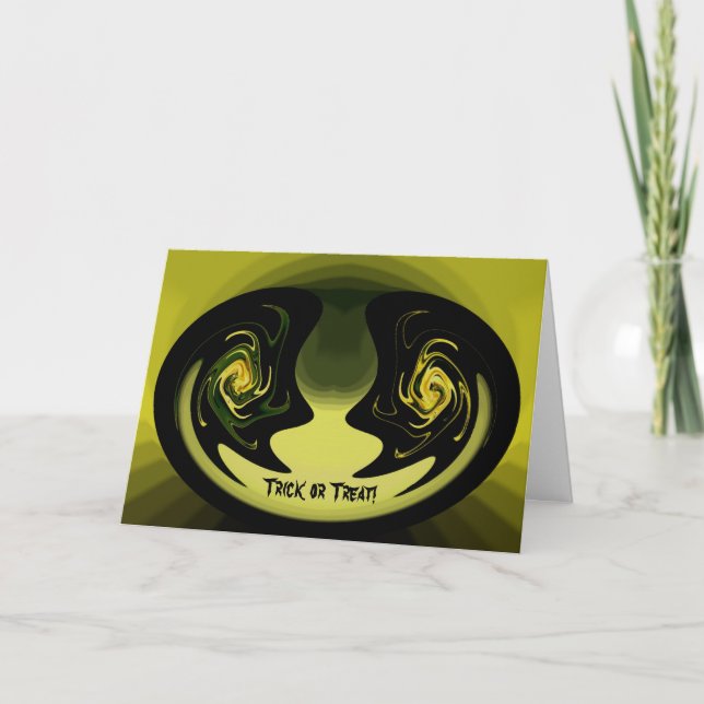 Carte Halloween Abstraite #1 (Devant)
