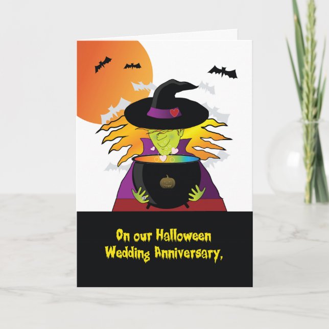 Carte Halloween Anniversary Witches Brew (Devant)