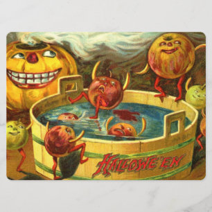 Carte Halloween Apple Bobbing