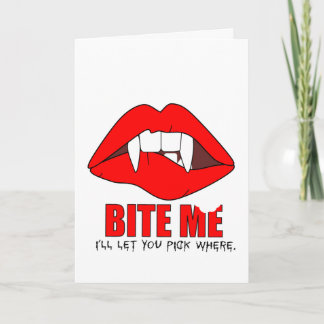 Carte Halloween Bite Me