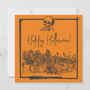 Carte Halloween Black & Orange