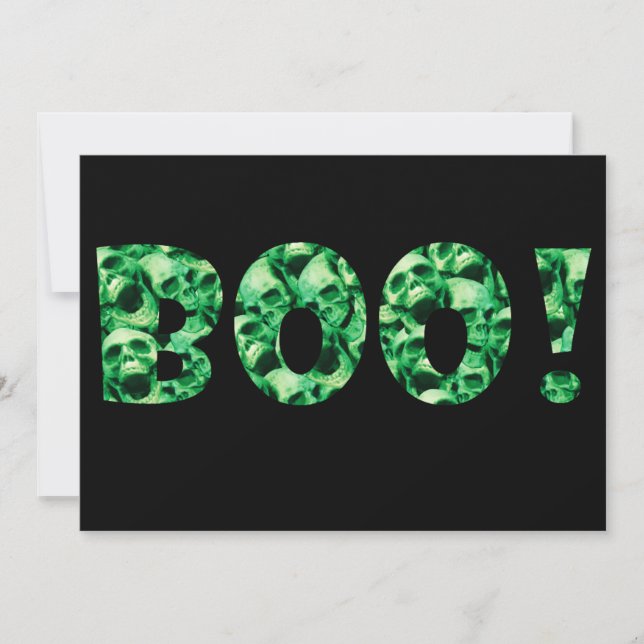 Carte Halloween Boo ! (Devant)
