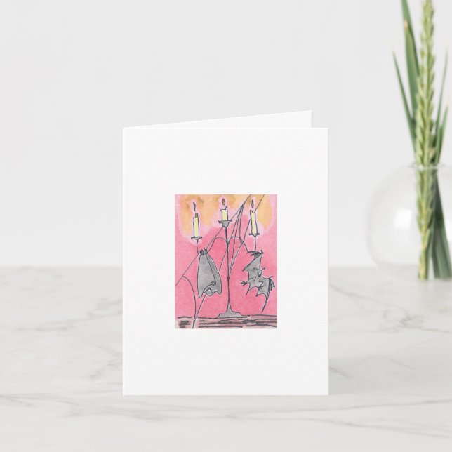 Carte Halloween Candlebats (Devant)