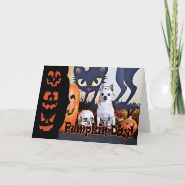 Carte Halloween - Chihuahua - Chulo (Devant)