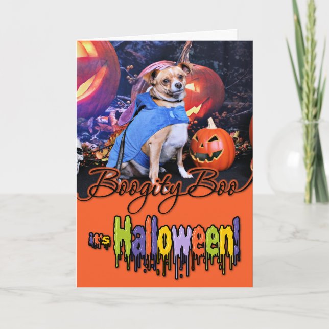 Carte Halloween - Chihuahua X - Coco (Devant)