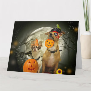 Carte Halloween chihuahuas