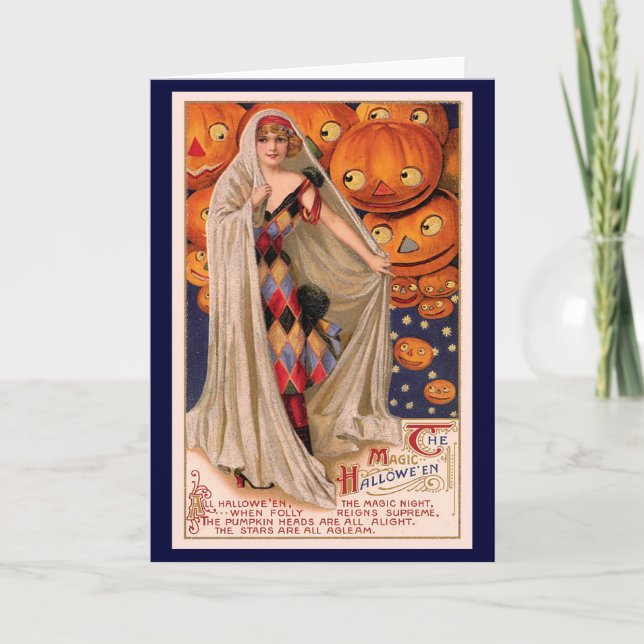 Carte Halloween Citrouille Heads (Devant)