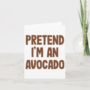 Carte Halloween costume Avocado