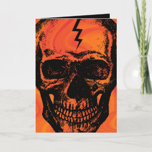 Carte Halloween crâne