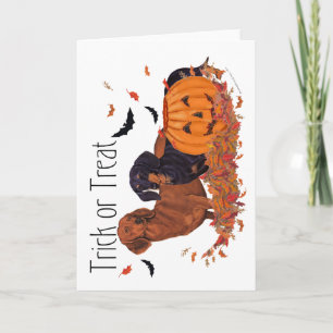 Carte Halloween Dachshunds
