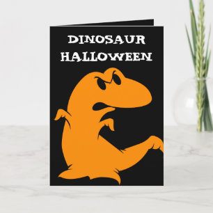 Carte Halloween de Dinosaure