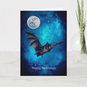 Carte Halloween déplaisant Flying Bat