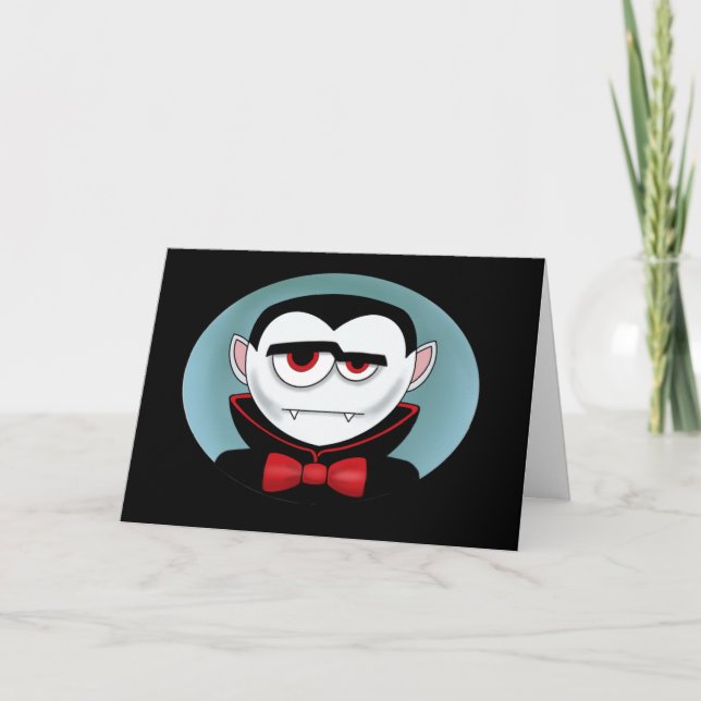 Carte Halloween Dracula (Devant)