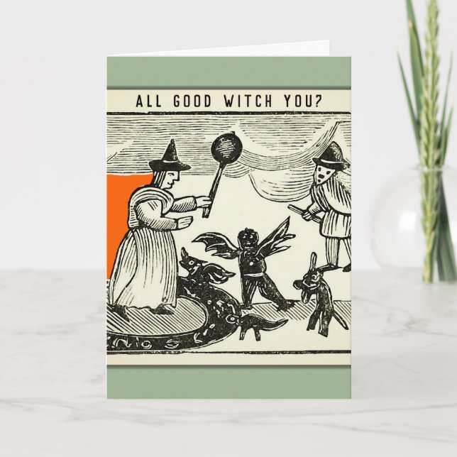 Carte Halloween drôle (Devant)