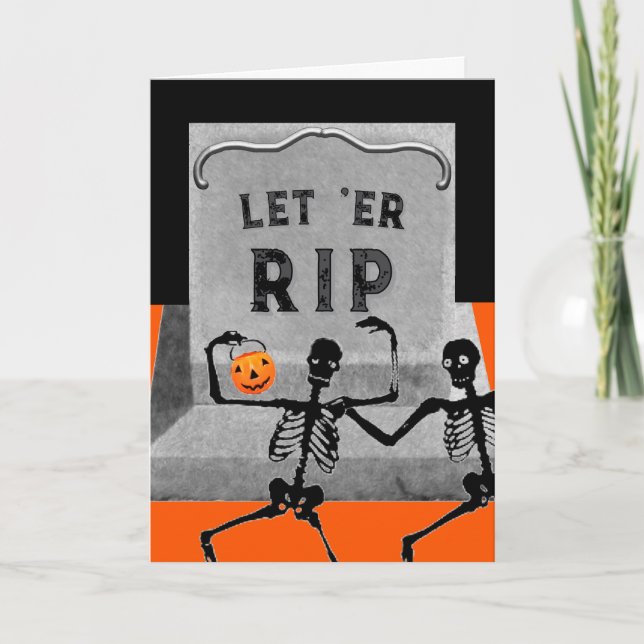 Carte Halloween drôle (Devant)